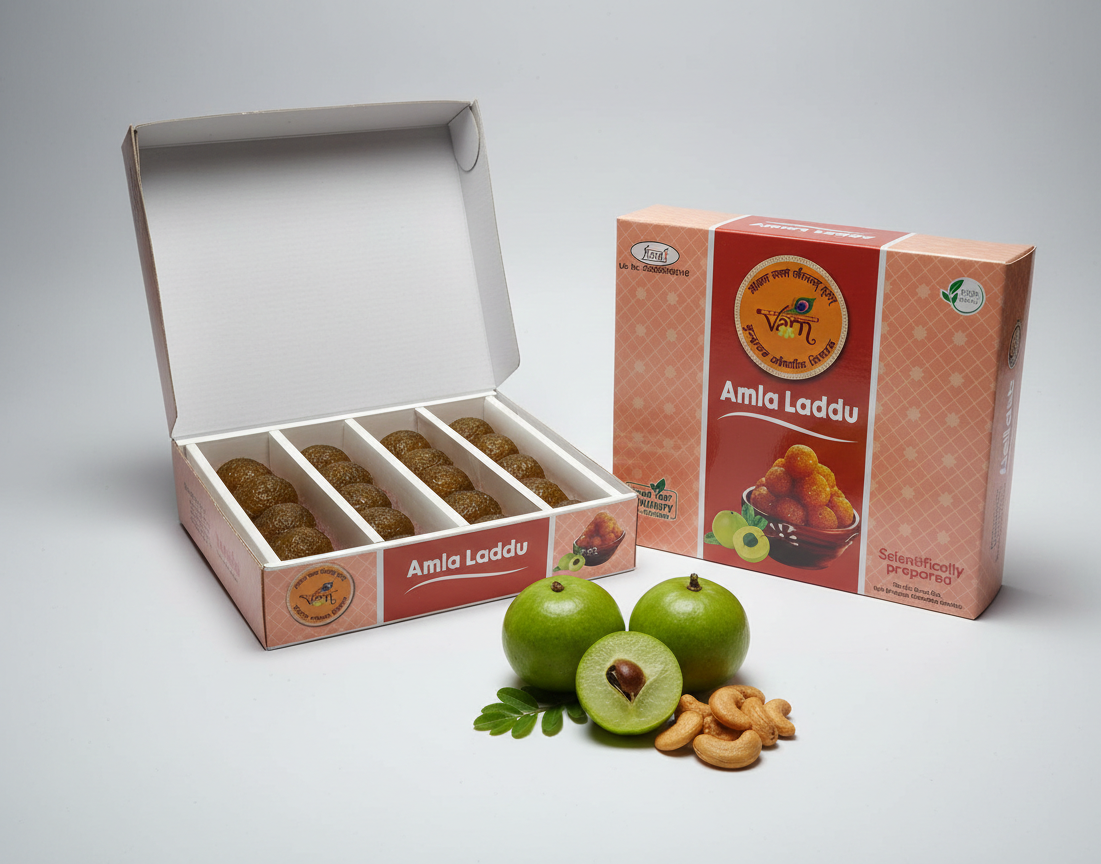 Amla Ladoo — organic herbal product from best sweet shop in Haridwar