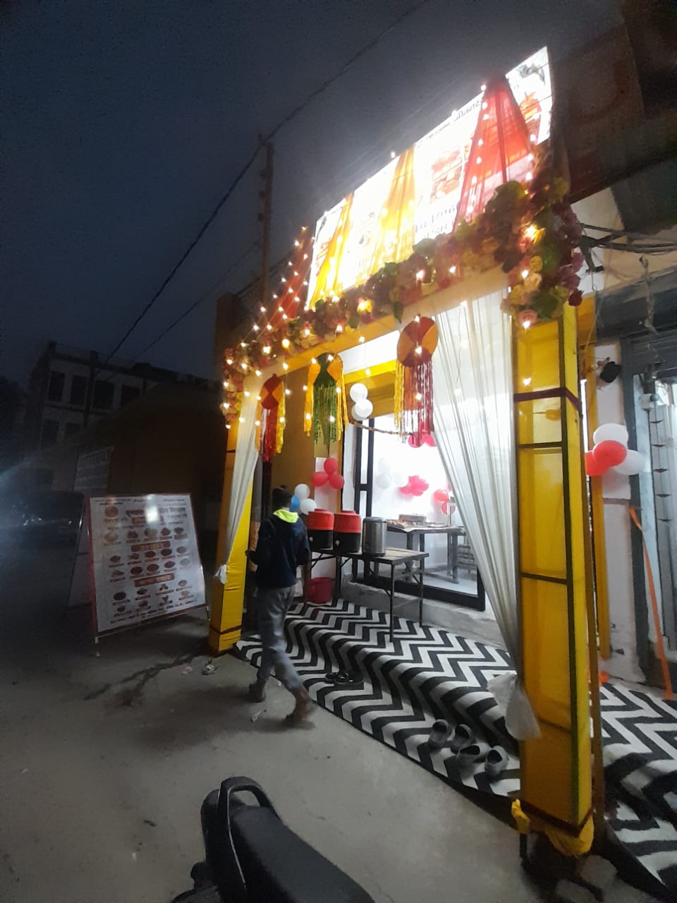 Vrindavan Aushadhiya Misthan store entrance in Haridwar